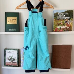 Roxy Kids' Turquoise snow bibs